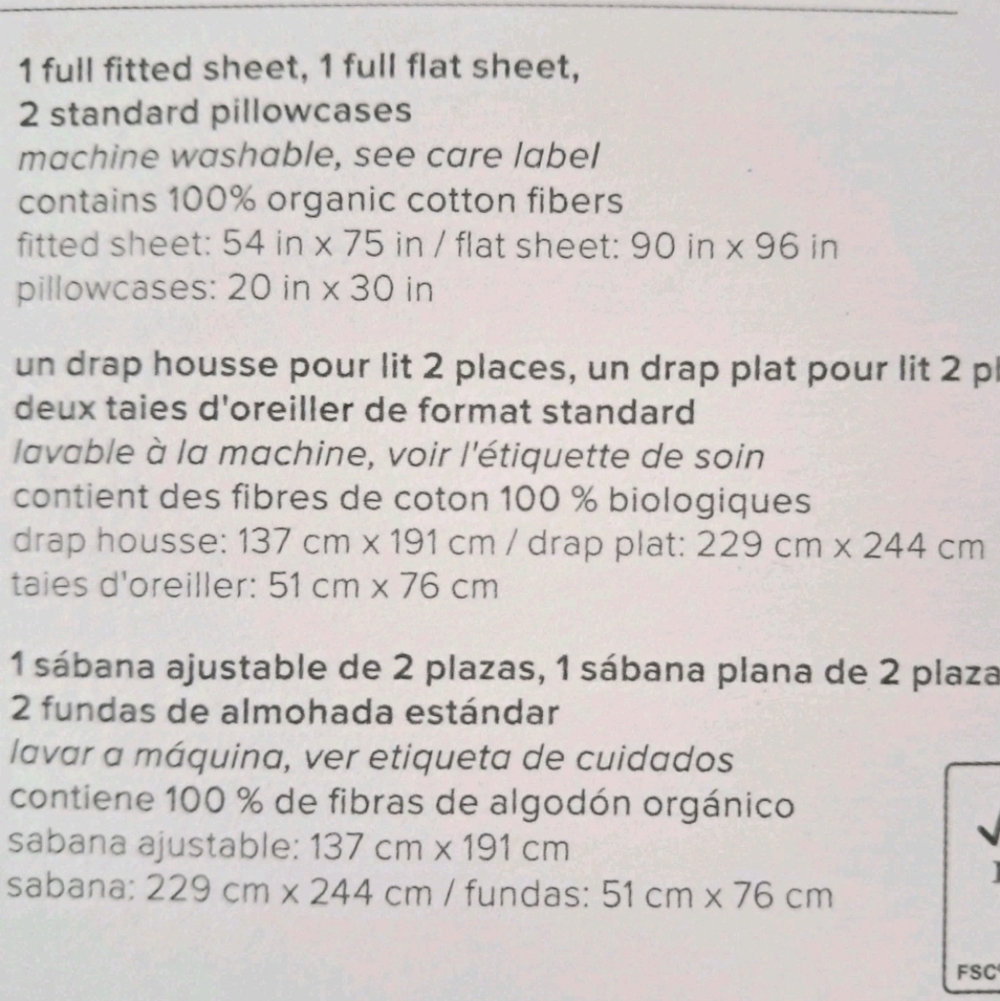 Pottery Barn Kids Gingerbread Organic Sheet Set Full NEW - Picture 5 of 5